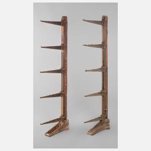 Paar Regalträger Gusseisen