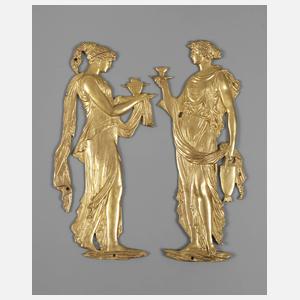 Zwei Möbelbeschläge