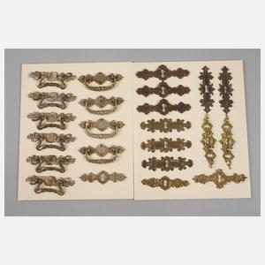 Großes Konvolut Möbelbeschläge