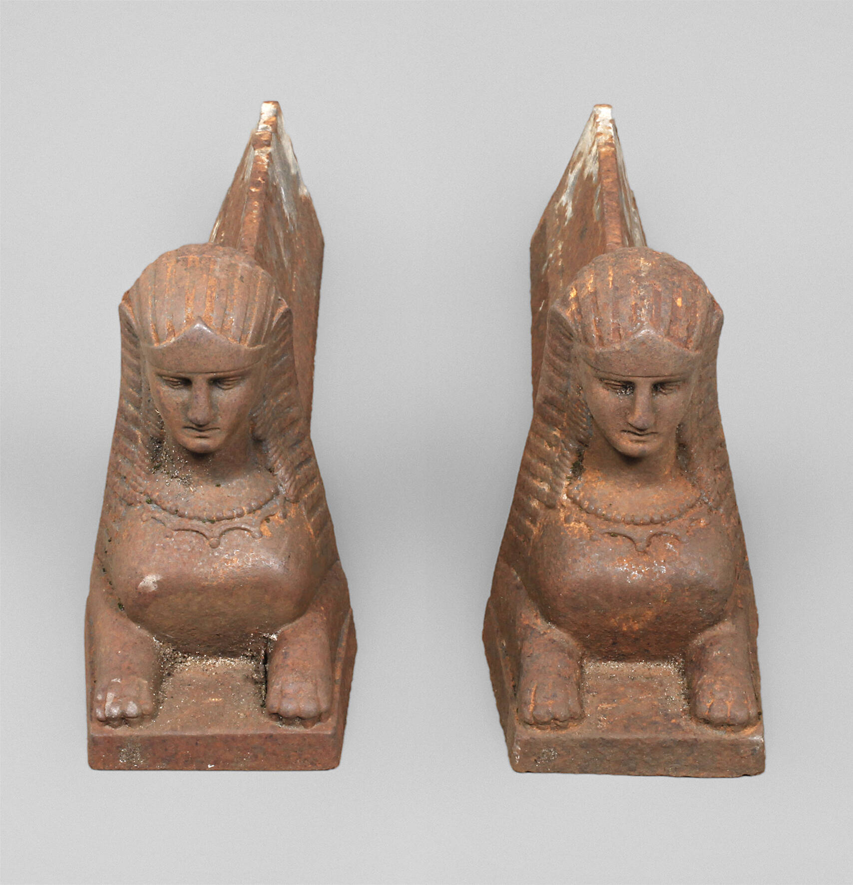 Paar klassizistische Kaminböcke