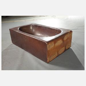 Zwei Tröge Steingut