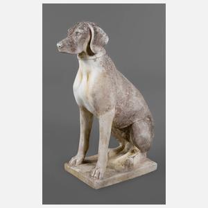 Gartenplastik Jagdhund