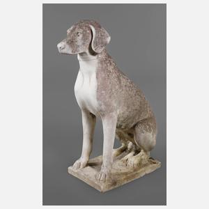 Gartenplastik Jagdhund