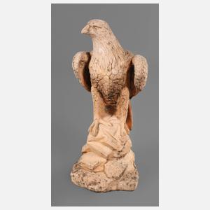 Gartenplastik Adler