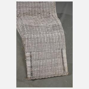 Gartenliege Korbgeflecht