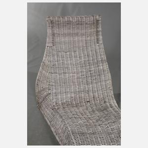 Gartenliege Korbgeflecht