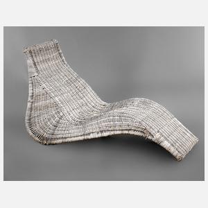 Gartenliege Korbgeflecht