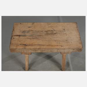 Arbeitstisch aus einer Fleischerei