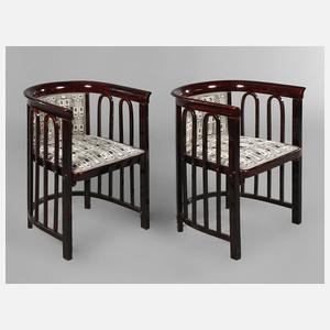 Paar Armlehnsessel Josef Hoffmann