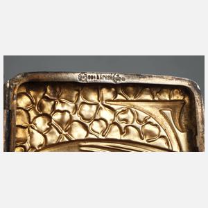 Jugendstil-Zigarettendose Silber