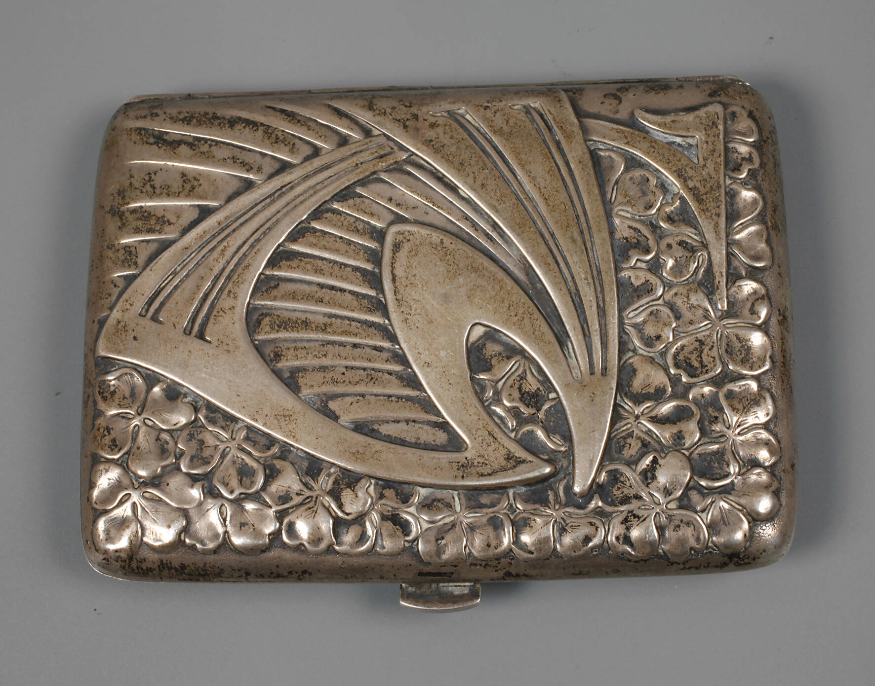 Jugendstil-Zigarettendose Silber