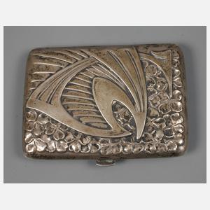 Jugendstil-Zigarettendose Silber