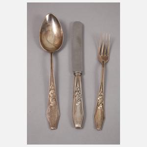 Konvolut Jugendstilbesteck Warschau