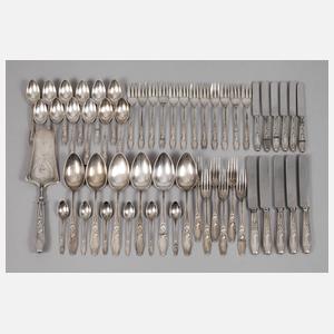 Konvolut Jugendstilbesteck Warschau