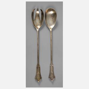 Silber Salatbesteck Hugo Leven