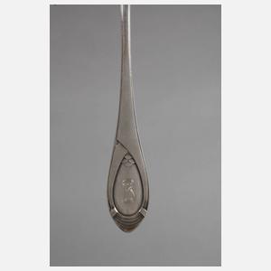 Silber Menübesteck für zwölf Personen