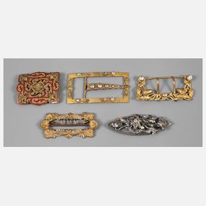 Konvolut Gürtelschnallen