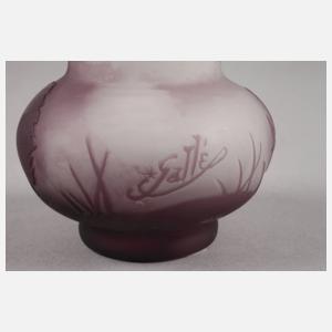 Kleine Ätzglasvase Èmile Gallé