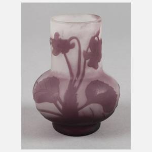 Kleine Ätzglasvase Èmile Gallé