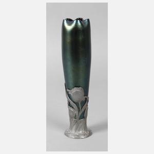 Montierte Jugendstilvase