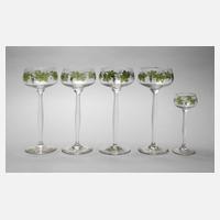 Theresienthal vier Weinrömer und ein Likörglas111