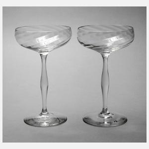 Hans Christiansen Paar Sektschalen