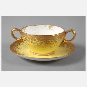 Minton England Doppelhenkeltasse Jugendstil