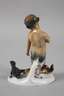 Goebel Faun mit Eichhörnchen und Rabe