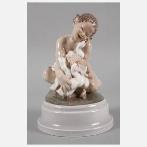 Dahl-Jensen Kopenhagen Faun mit Entenküken