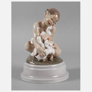 Dahl-Jensen Kopenhagen Faun mit Entenküken