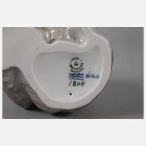 Royal Copenhagen Faun einen Bären neckend
