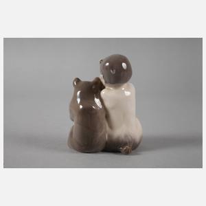 Royal Copenhagen Faun mit Bär