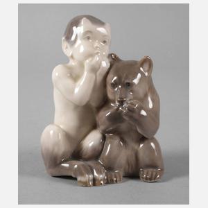 Royal Copenhagen Faun mit Bär