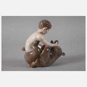 Royal Copenhagen "Faun mit Bär spielend"
