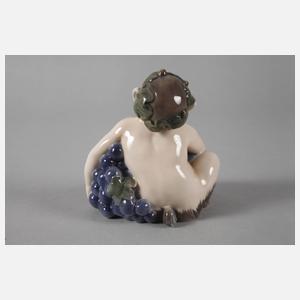 Royal Copenhagen Faun mit Weintrauben
