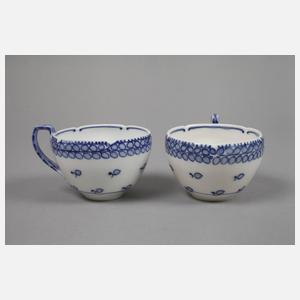 Meissen zwei Kaffeetassen Richard Riemerschmid