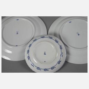 Meissen zwei Teller und Schälchen Richard Riemerschmid
