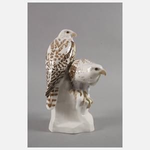 Meissen "Edelfalken auf Felsen"
