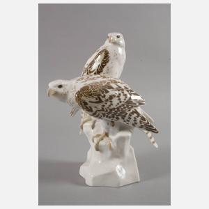 Meissen "Edelfalken auf Felsen"
