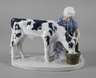 Meissen Figur "Bauernmädchen mit Kalb"