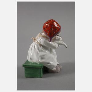Meissen "Hentschelkind" mit Katze