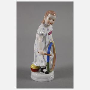 Meissen Mädchen mit Reifen