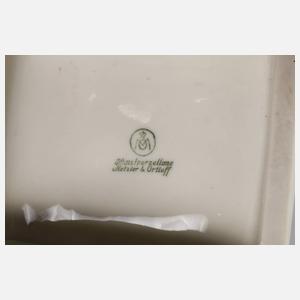 Selle Burgau Speiseteller Distelblütendekor