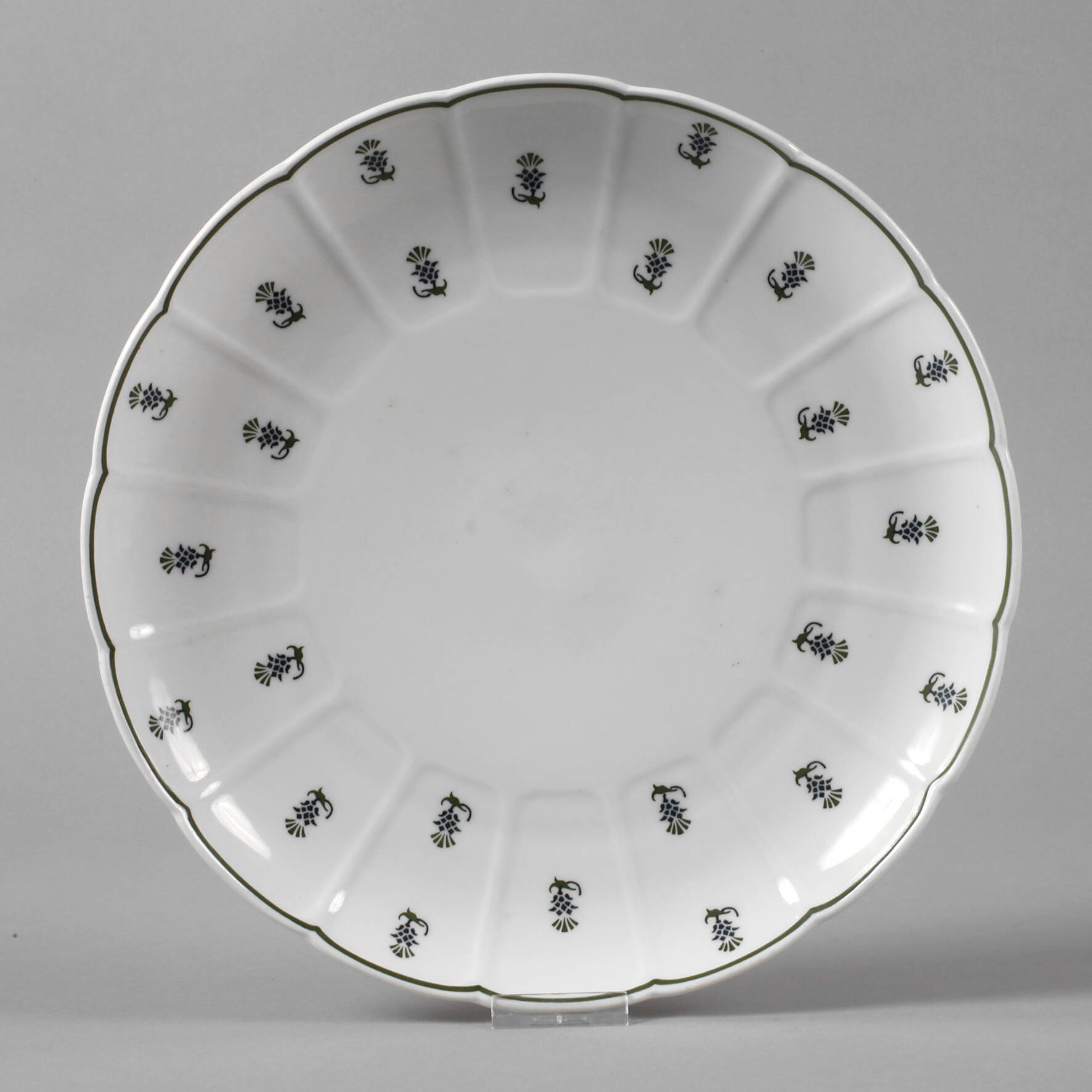 Selle Burgau Speiseteller Distelblütendekor