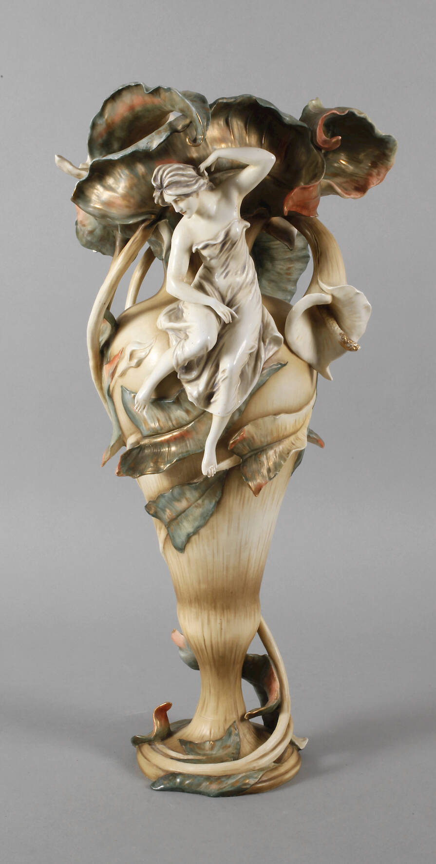 Volkstedt große figürliche Vase