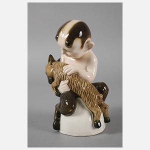 Volkstedt Faun mit Ziege