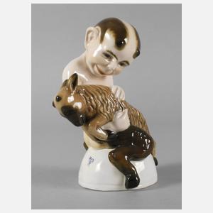 Volkstedt Faun mit Ziege