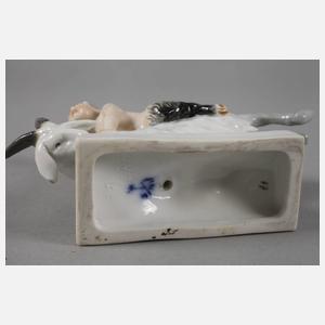 Volkstedt-Rudolstadt Faun auf Ziege