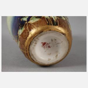 Böhmen kleine Enghalsvase Jugendstil