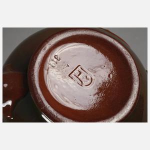 Böhmen kleine Enghalsvase Jugendstil